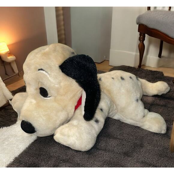 Disney 101 Dalmatians Plush Dog Lucky Pup Stuffed Animal Nursery Shower Gift 12” - Picture 1 of 12